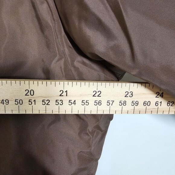 60s Vintage Brown Quilted Bomber Jacket Mens L Pla-Jac By Dunbrooke USA‎ Snap - Picture 10 of 16